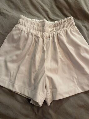 Generation Love Cream Elastic-Waist Athletic Shorts